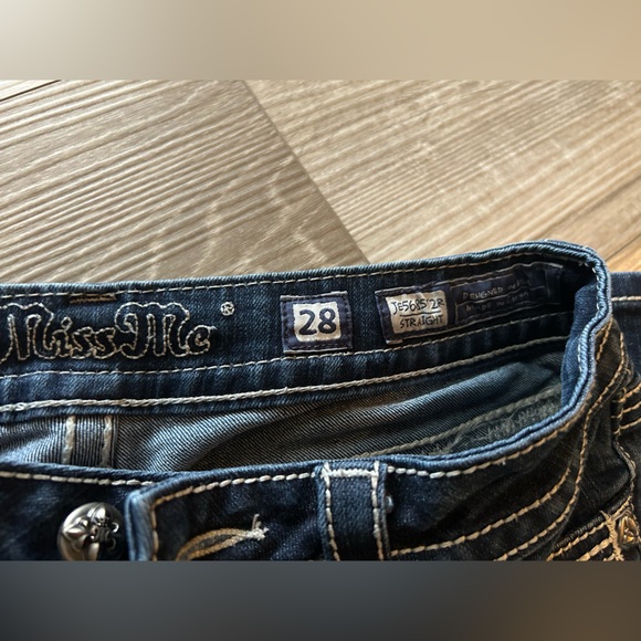 Womens Miss Me Size 30 Straight Leg Jeans - Picture 2 of 4
